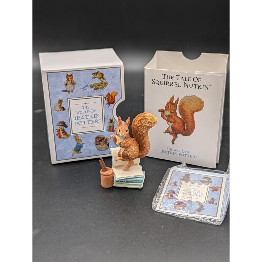 Vintage The world of Beatrix Potter Squirrel Nutkin Figurine Collectible NIB #2